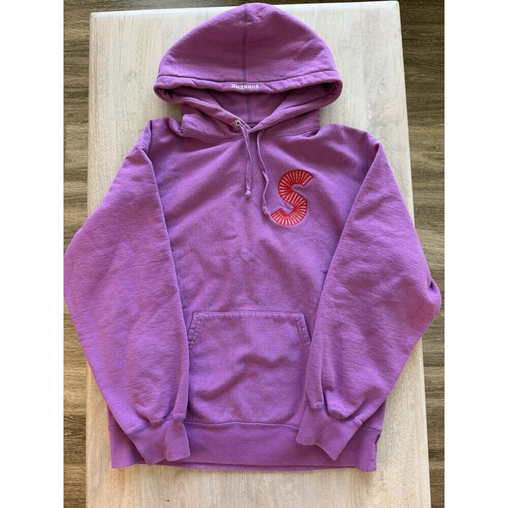 Supreme S Logo Hooded Sweatshirt (FW20) Bright Purple Size Medium